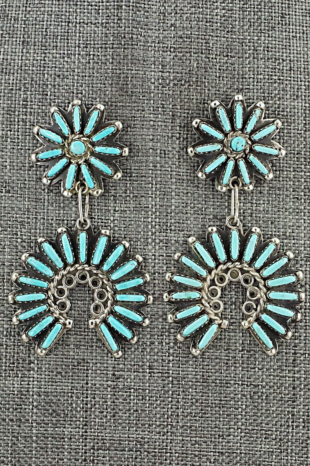 Turquoise & Sterling Silver Earrings - Charlie John