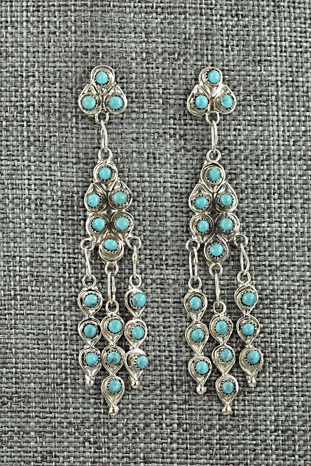 Turquoise & Sterling Silver Earrings - Waylon Johnson