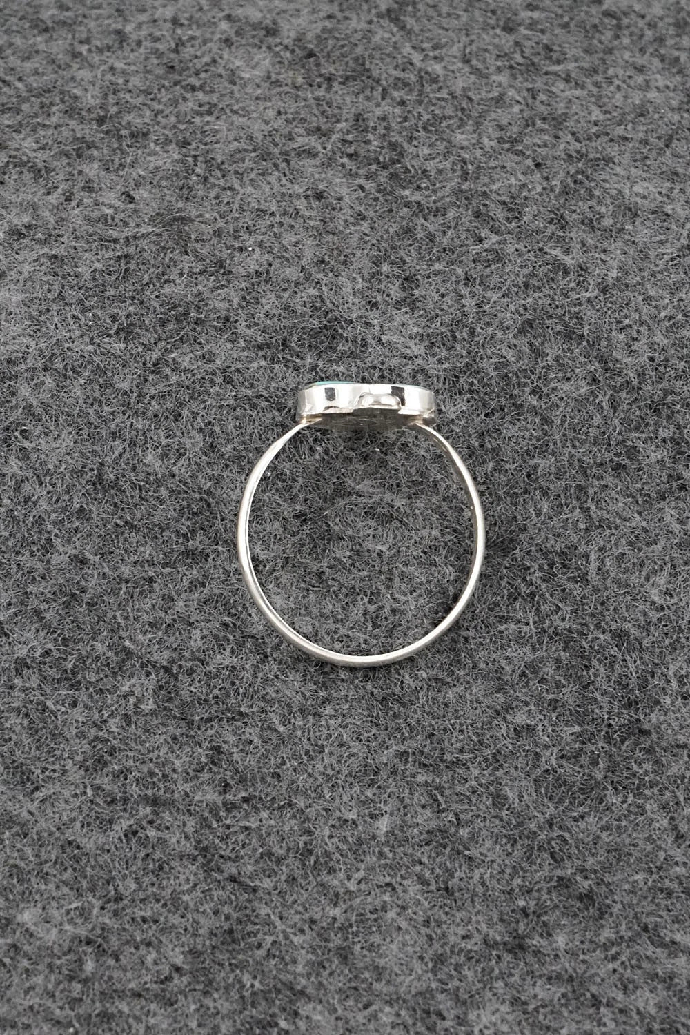 Turquoise & Sterling Silver Ring - Ola Eriacho - Size 8.25