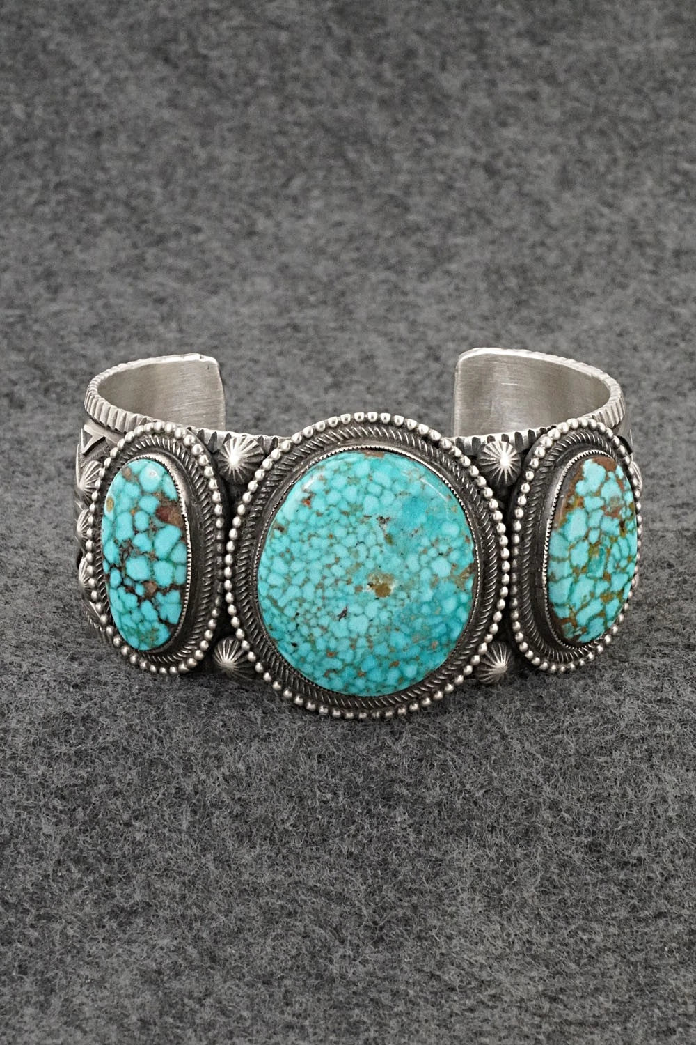 Turquoise & Sterling Silver Bracelet - Calvin Martinez
