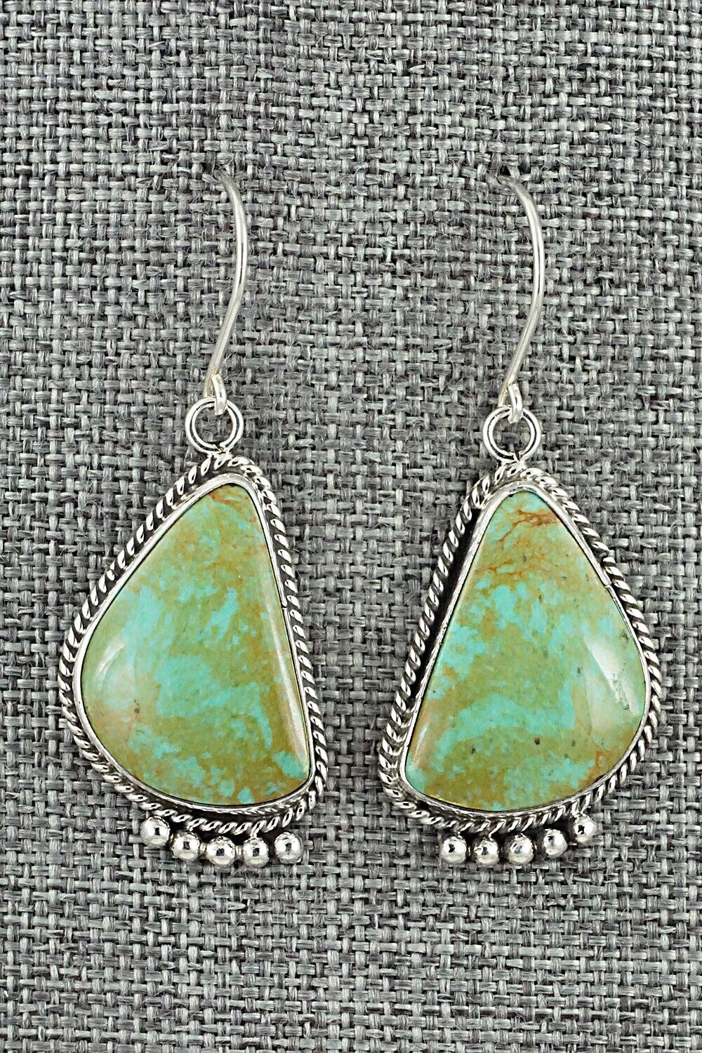 Turquoise & Sterling Silver Earrings - Rena Begay