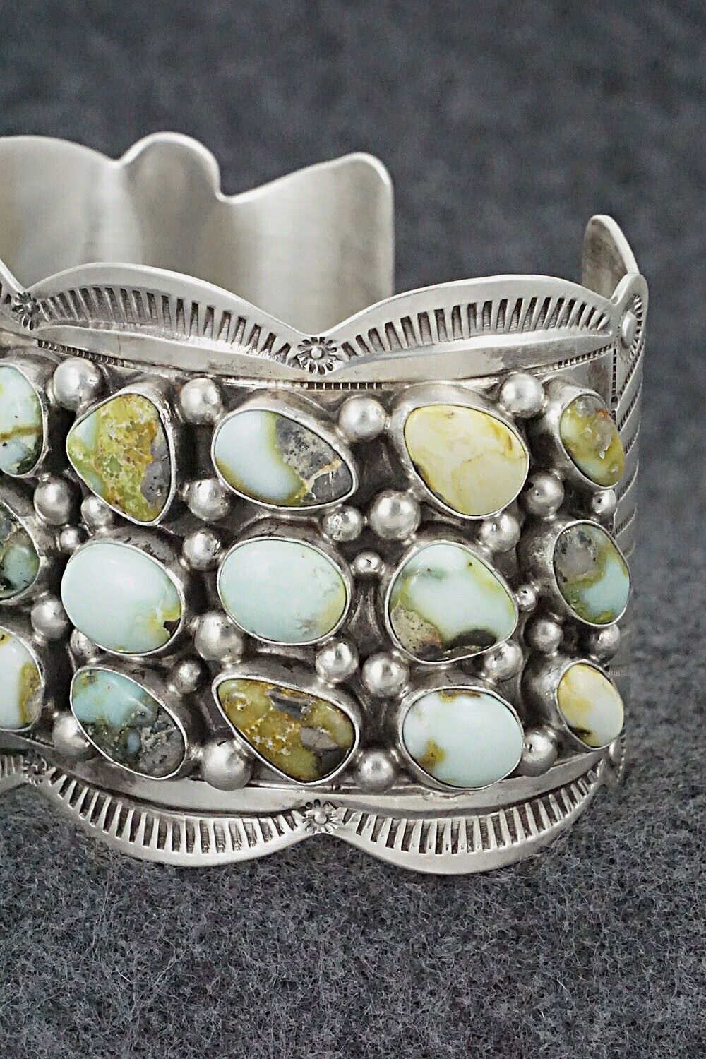 Variscite & Sterling Silver Bracelet - Tom Lewis