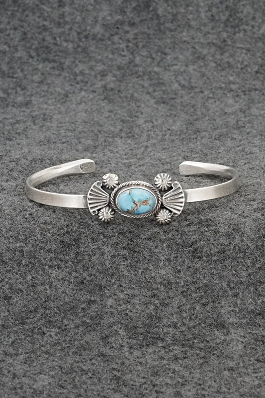 Turquoise & Sterling Silver Bracelet - Genevieve Francisco