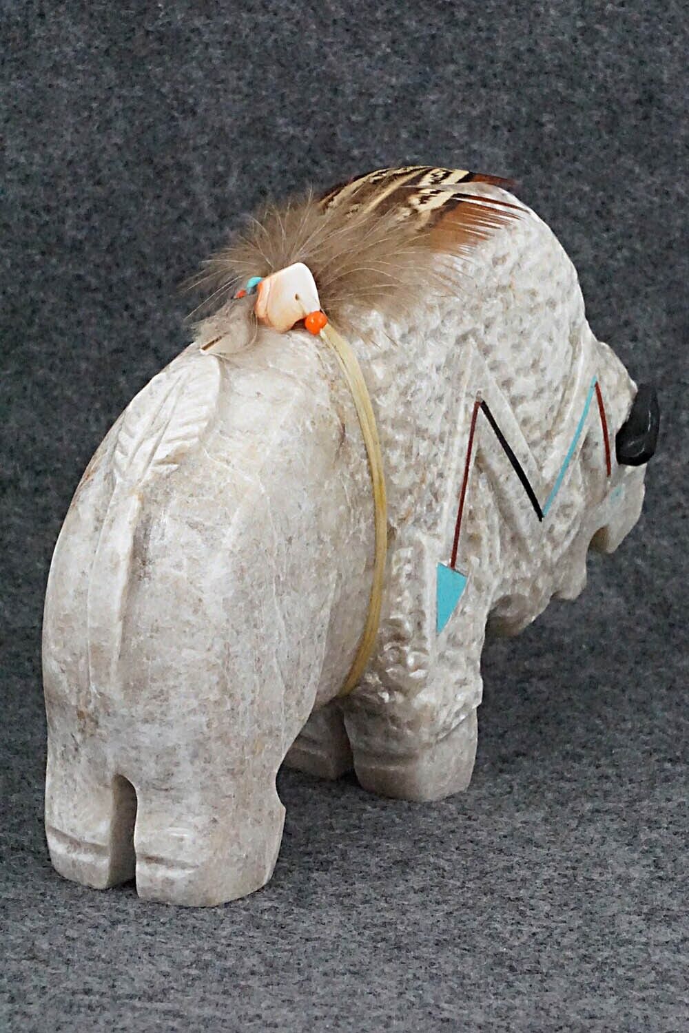 Buffalo Navajo Fetish Carving - Ben Livingston