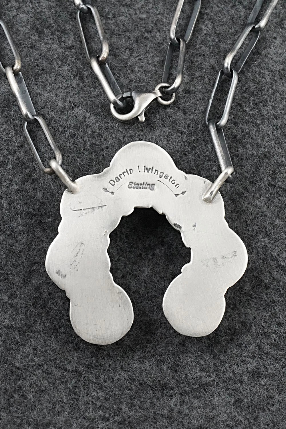Turquoise & Sterling Silver Necklace - Darrin Livingston