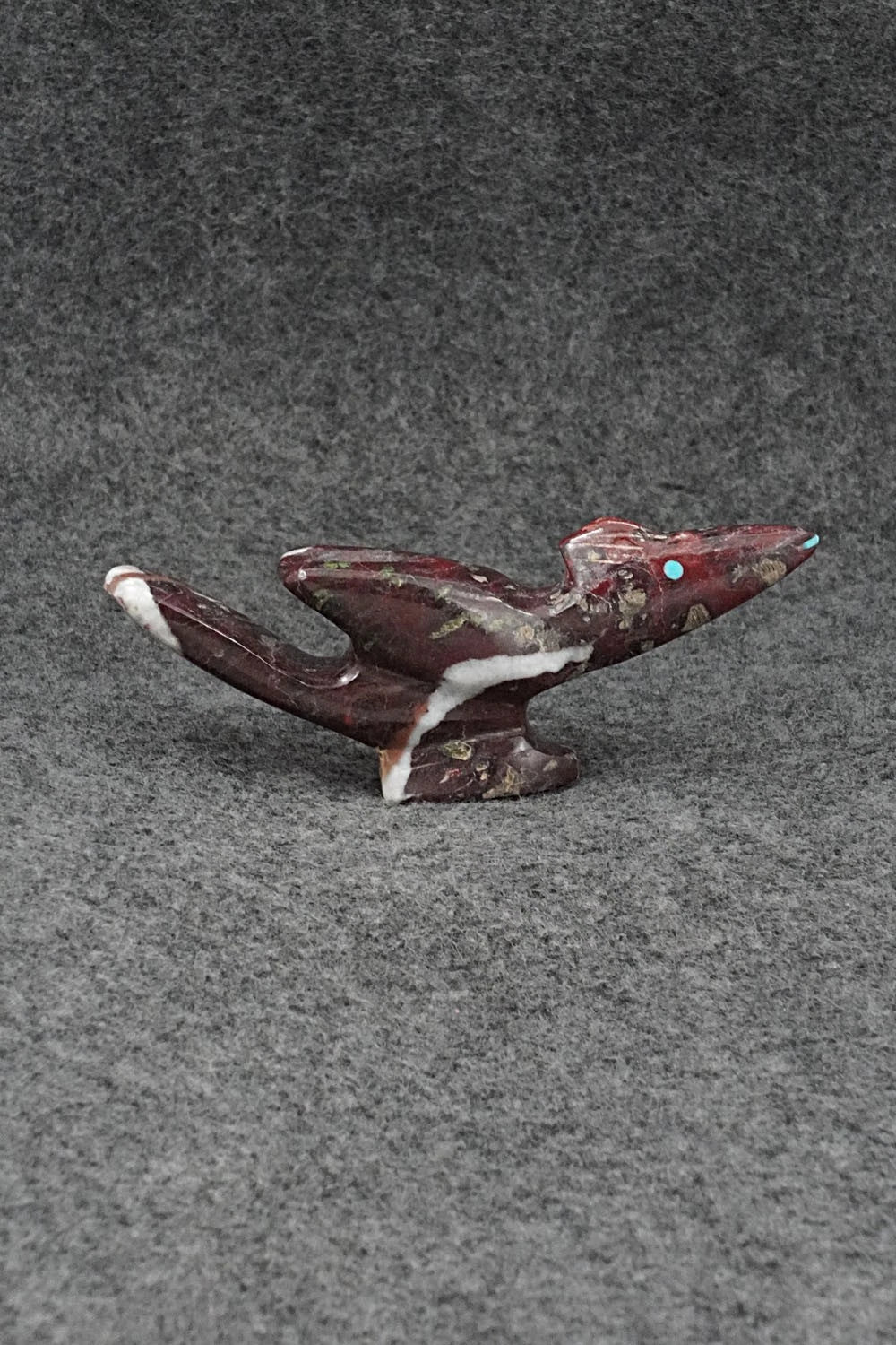 Roadrunner Zuni Fetish Carving - Kenric Laiwakete
