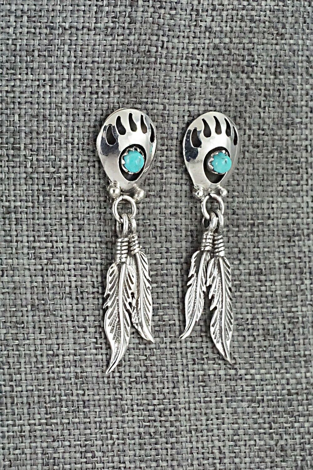 Turquoise & Sterling Silver Earrings - Annie Spencer