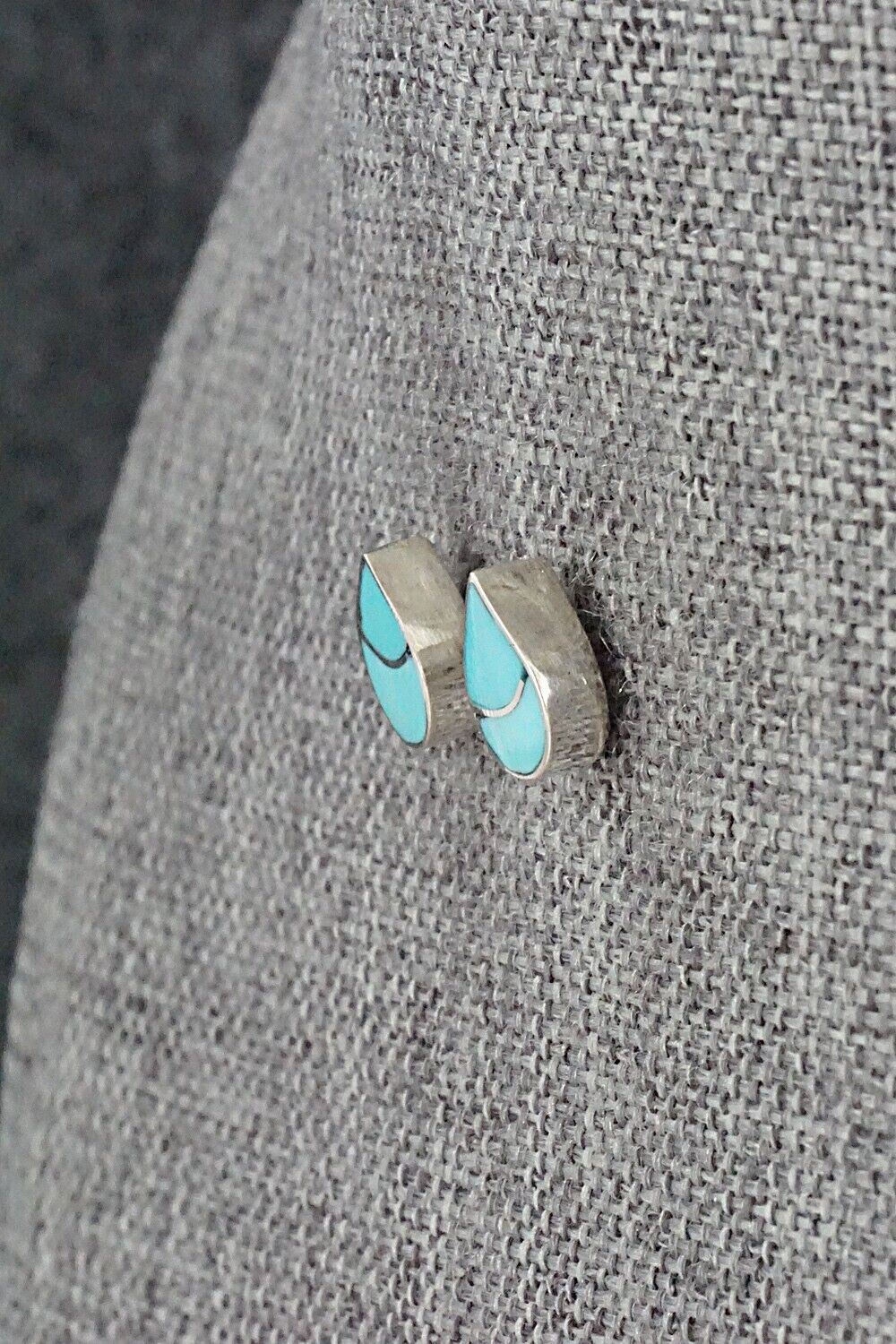 Turquoise & Sterling Silver Earrings - Lynelle Johnson