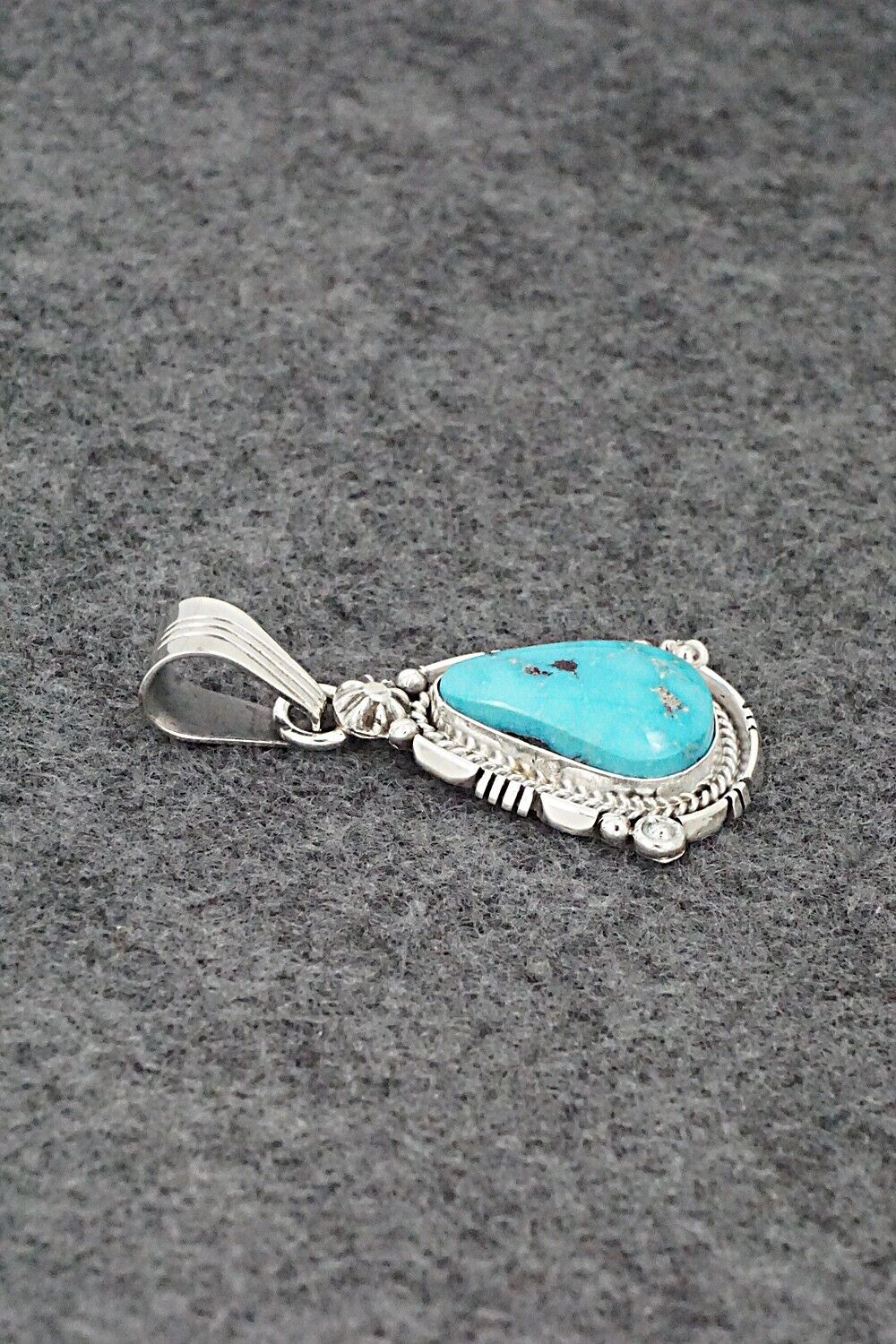 Turquoise & Sterling Silver Pendant - Daniel Benally