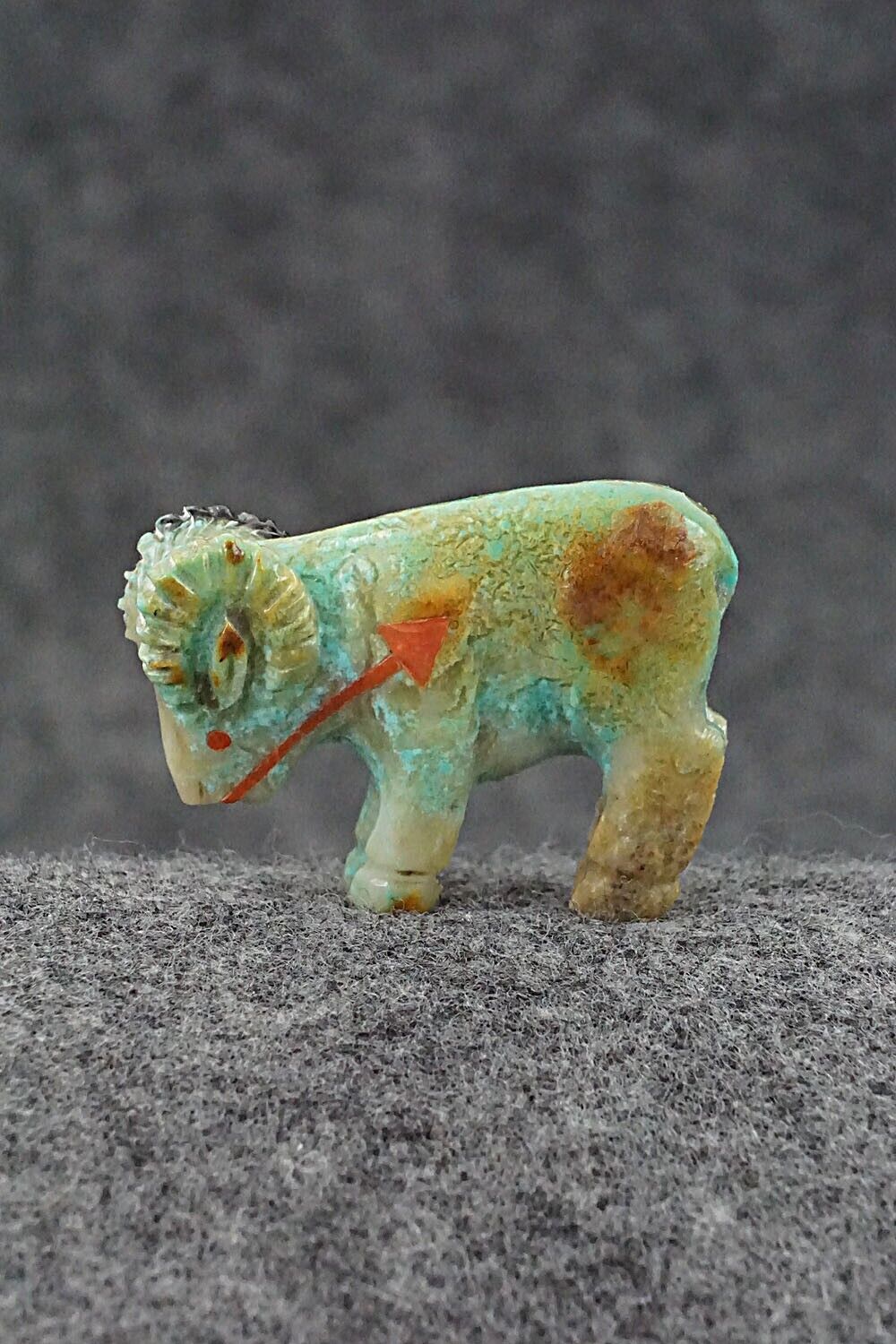 Ram Zuni Fetish Carving - Andres Quandelacy