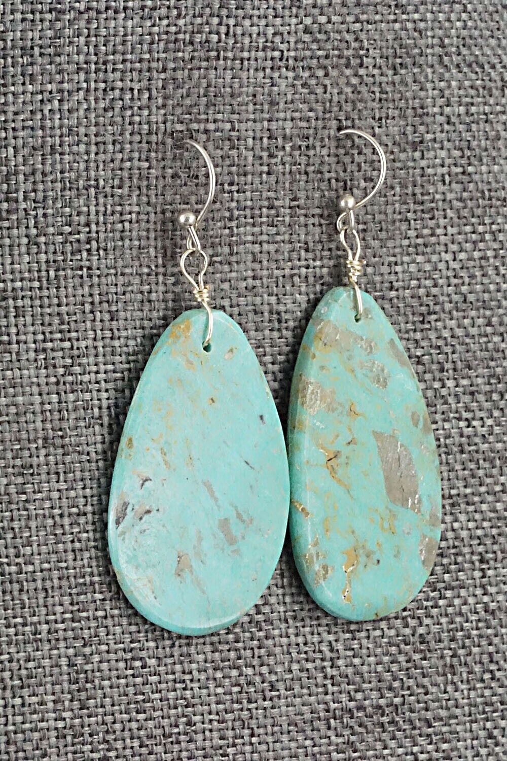 Turquoise & Sterling Silver Earrings - Joe Garcia