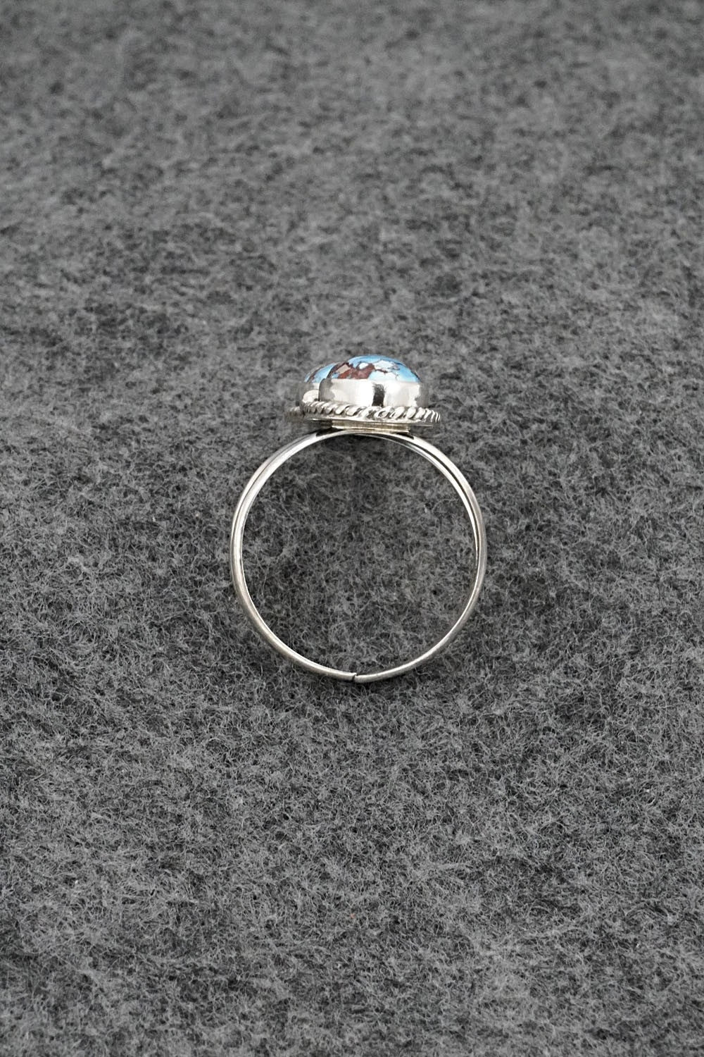 Turquoise & Sterling Silver Ring - Eugene Gruber - Size 9