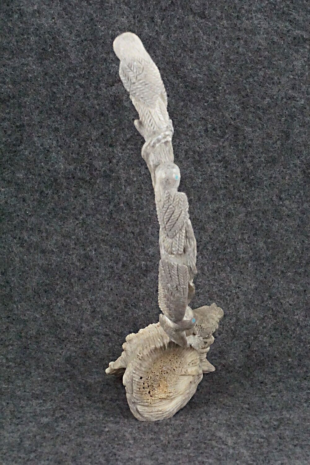 Owls Nesting Zuni Fetish Carving - Destry Siutza