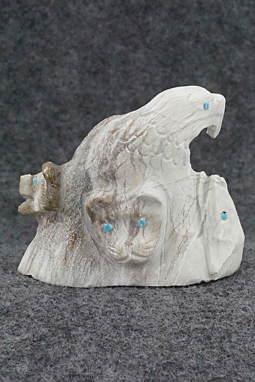 Six Directions Zuni Fetish Carving - Derrick Kaamasee