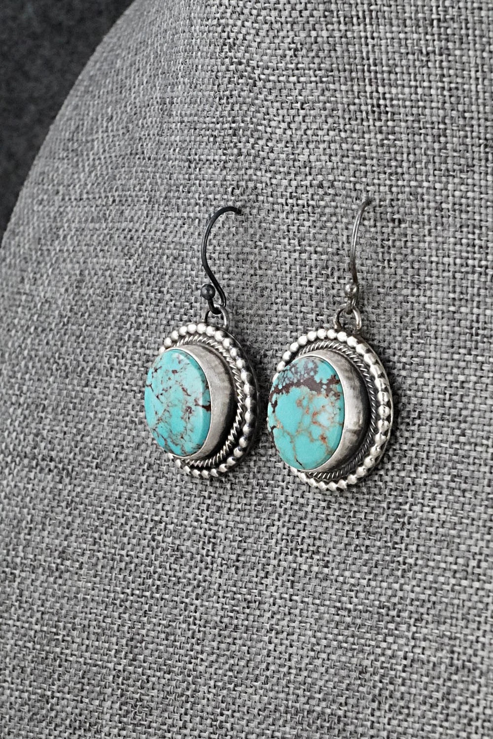 Turquoise & Sterling Silver Pendant and Earrings Set - Bobby Johnson
