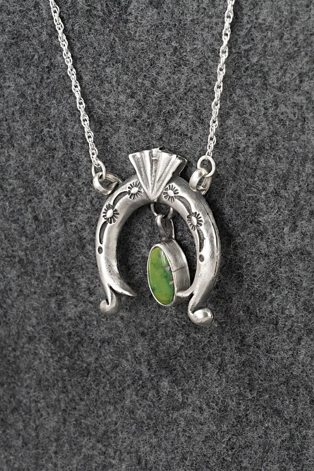 Turquoise & Sterling Silver Necklace - Gary Shorty