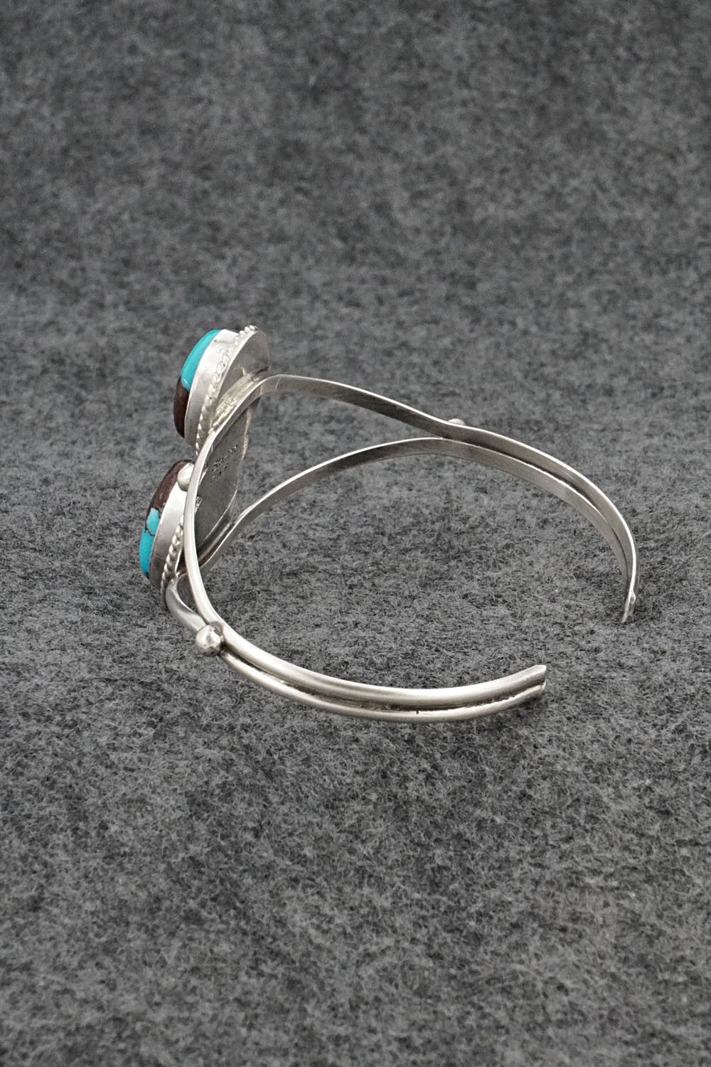Turquoise & Sterling Silver Bracelet - Eugene Gruber