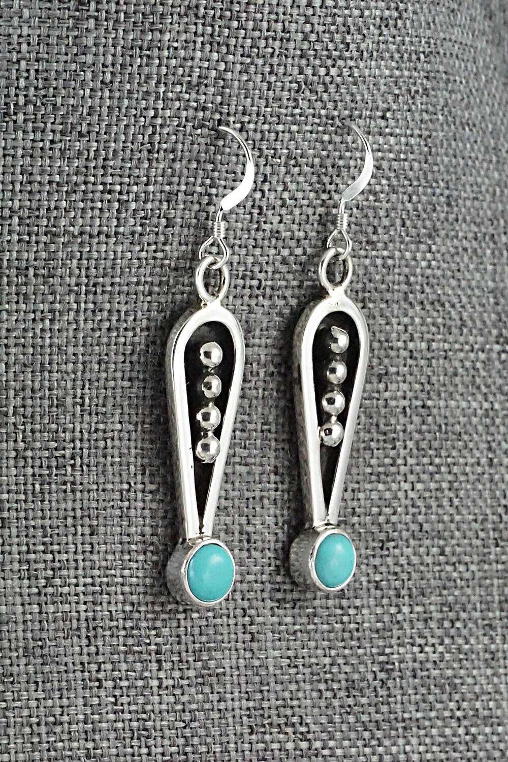 Turquoise & Sterling Silver Necklace & Earrings Set - Jonathan Nez