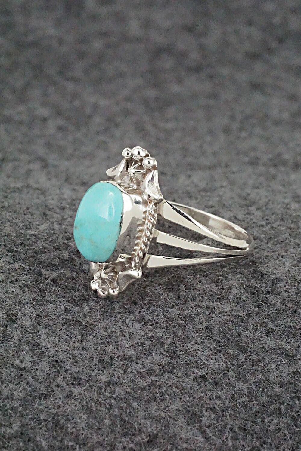 Turquoise & Sterling Silver Ring - Theresa Smith - Size 9