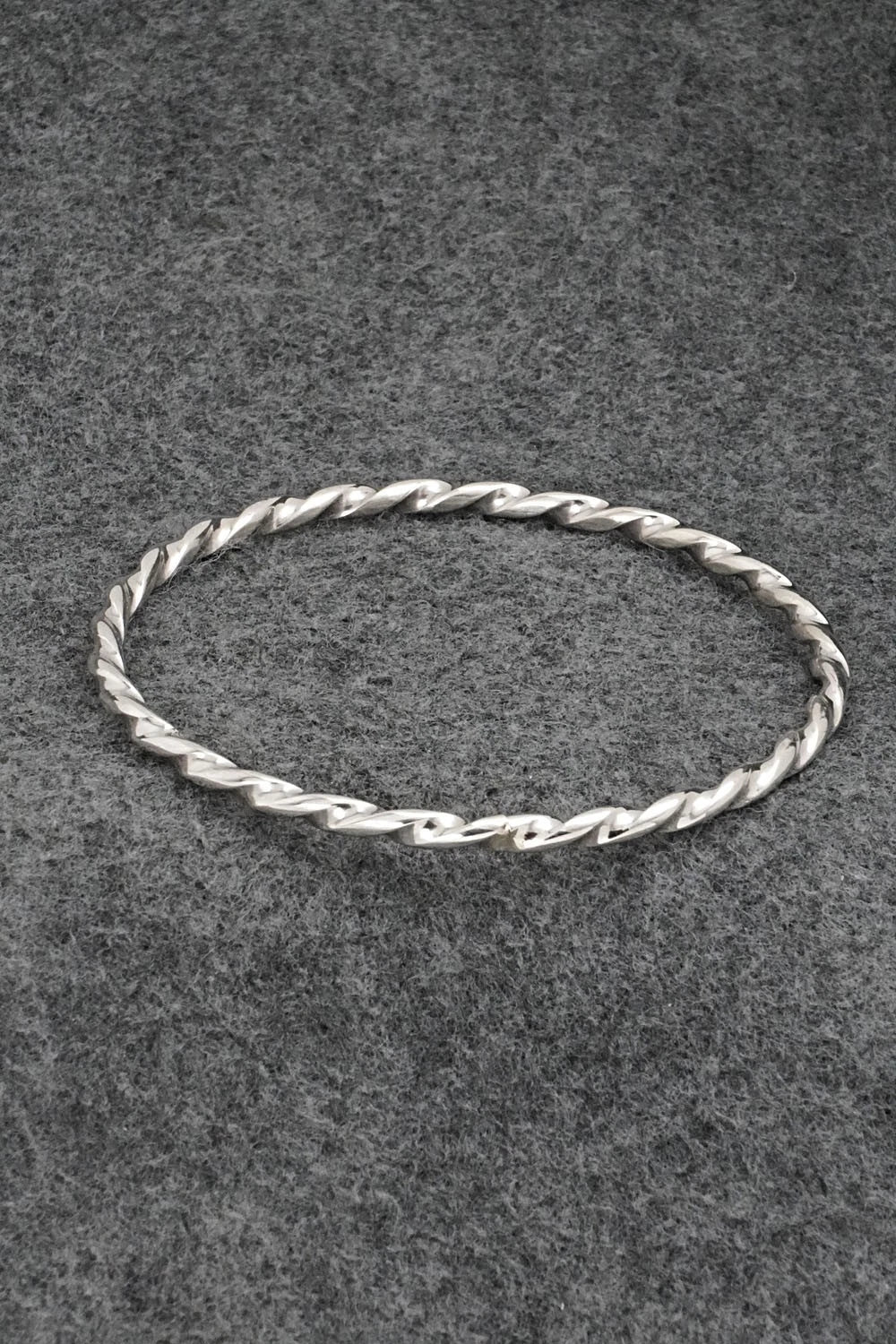 Sterling Silver Bangle Bracelet - Elaine Tahe