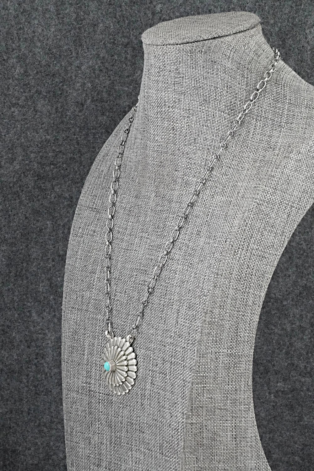 Turquoise & Sterling Silver Necklace - Sheldon Mariano