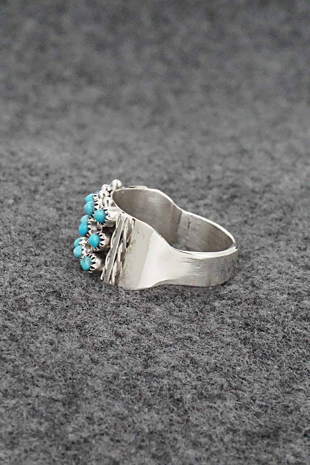 Turquoise & Sterling Silver Ring - Stephen Haloo - Size 9