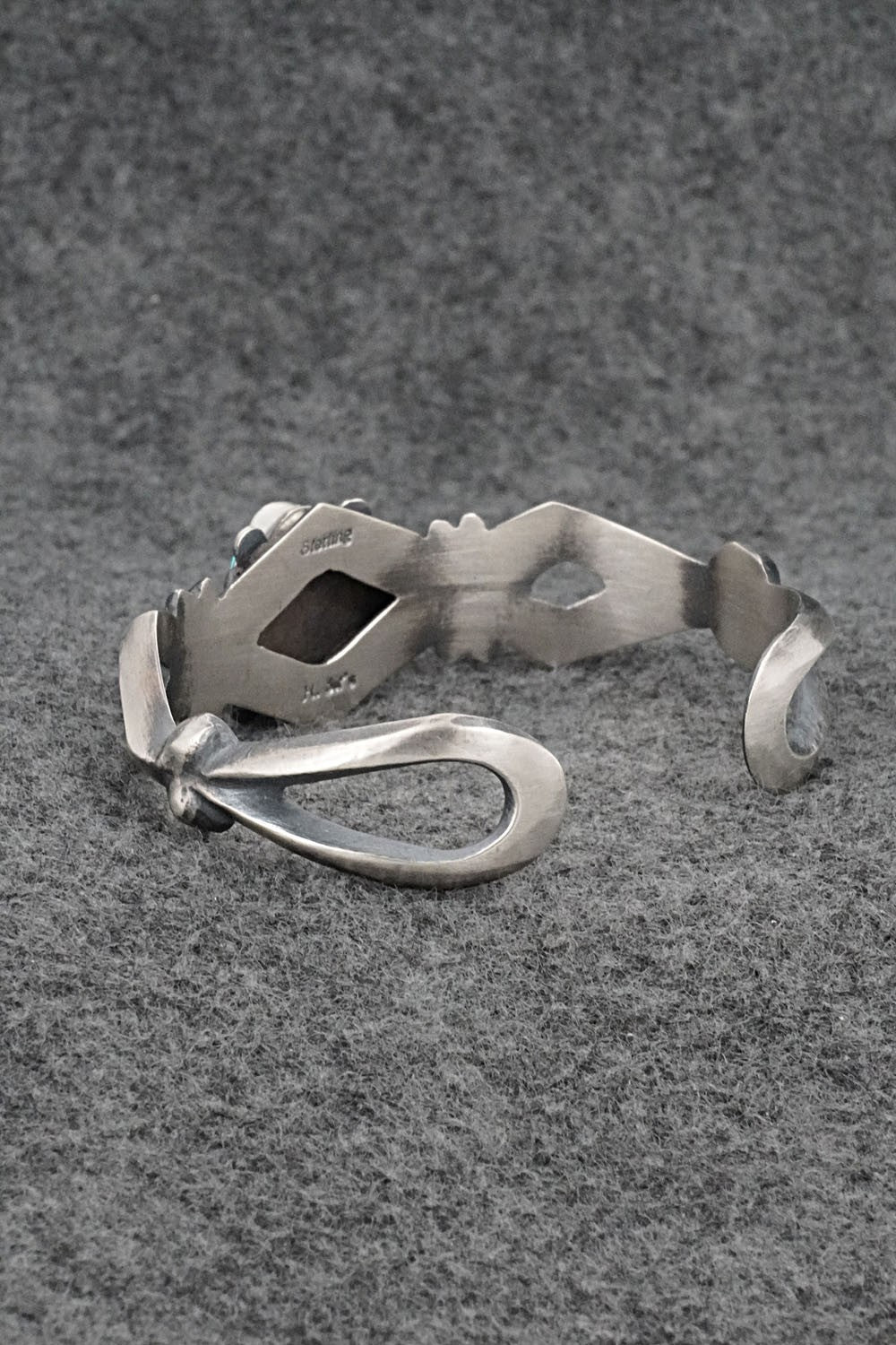 Turquoise & Sterling Silver Bracelet - Harrison Bitsue