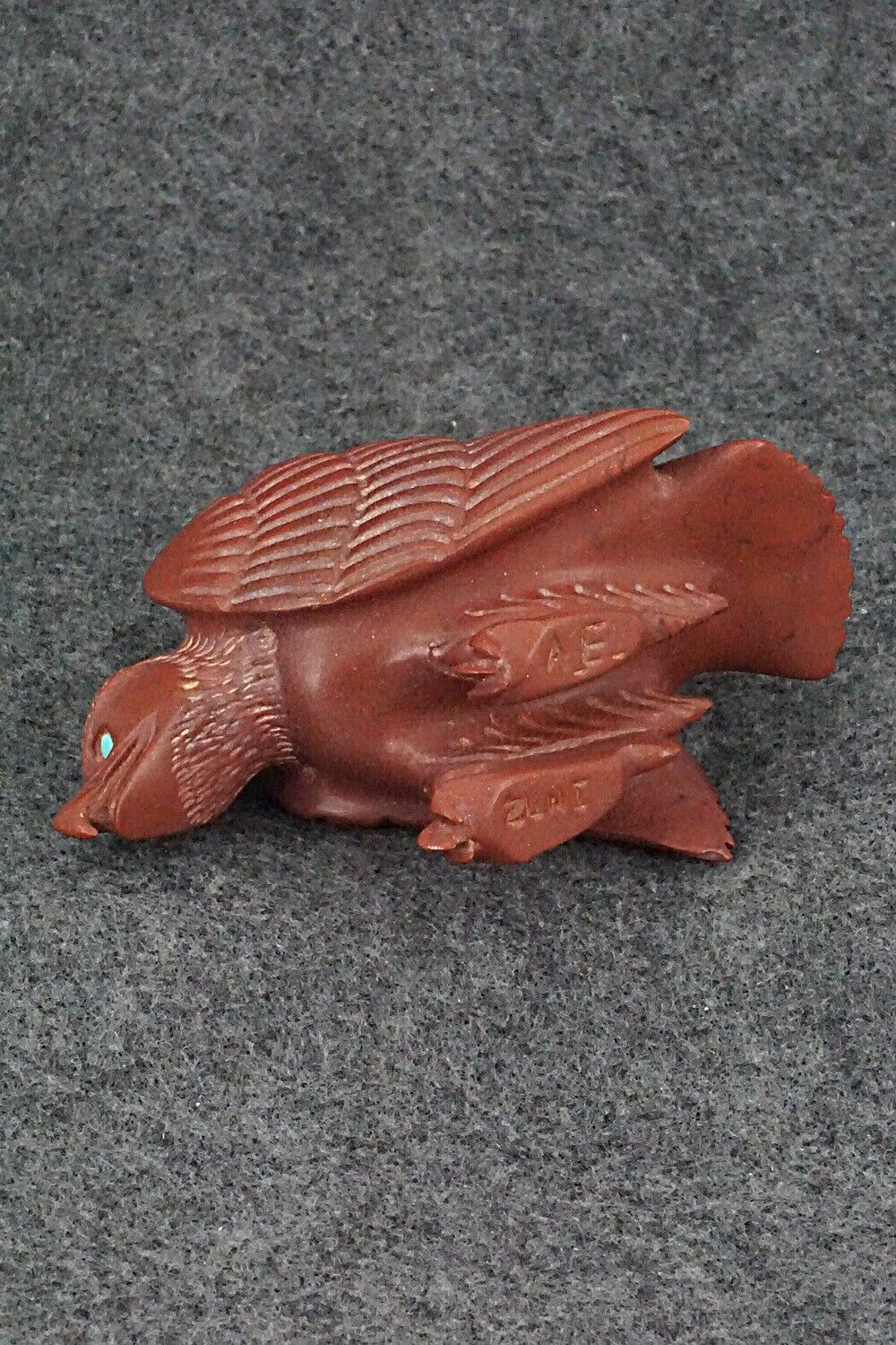 Eagle Zuni Fetish Carving - Albert Eustace Sr.