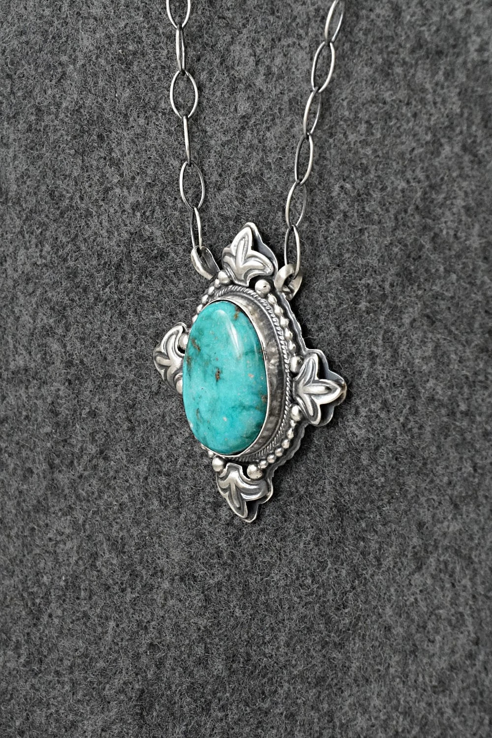 Turquoise & Sterling Silver Necklace - Randy Boyd
