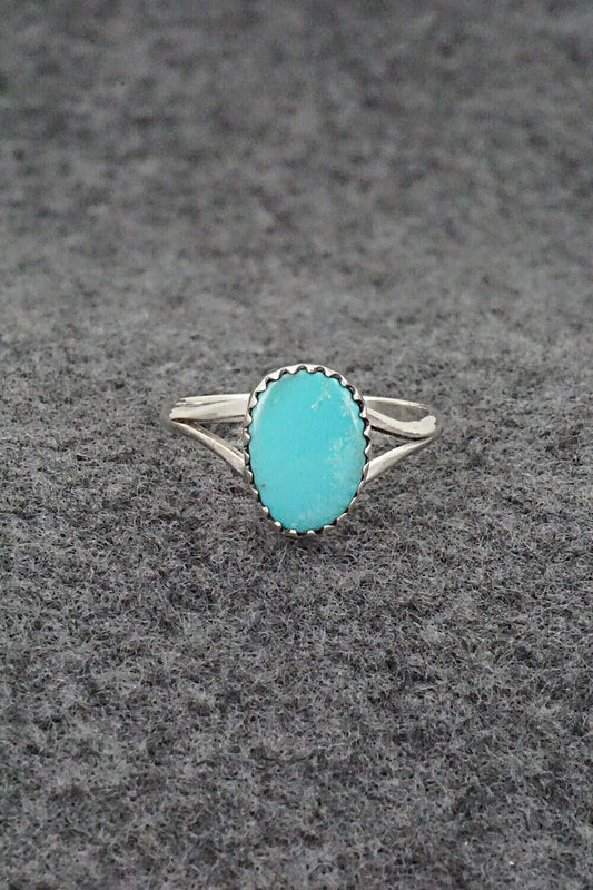 Turquoise & Sterling Silver Ring - Theresa Smith - Size 7