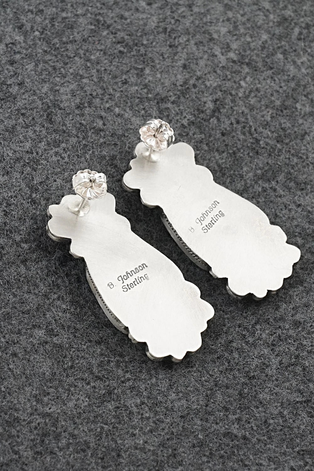 Turquoise & Sterling Silver Earrings - Bobby Johnson