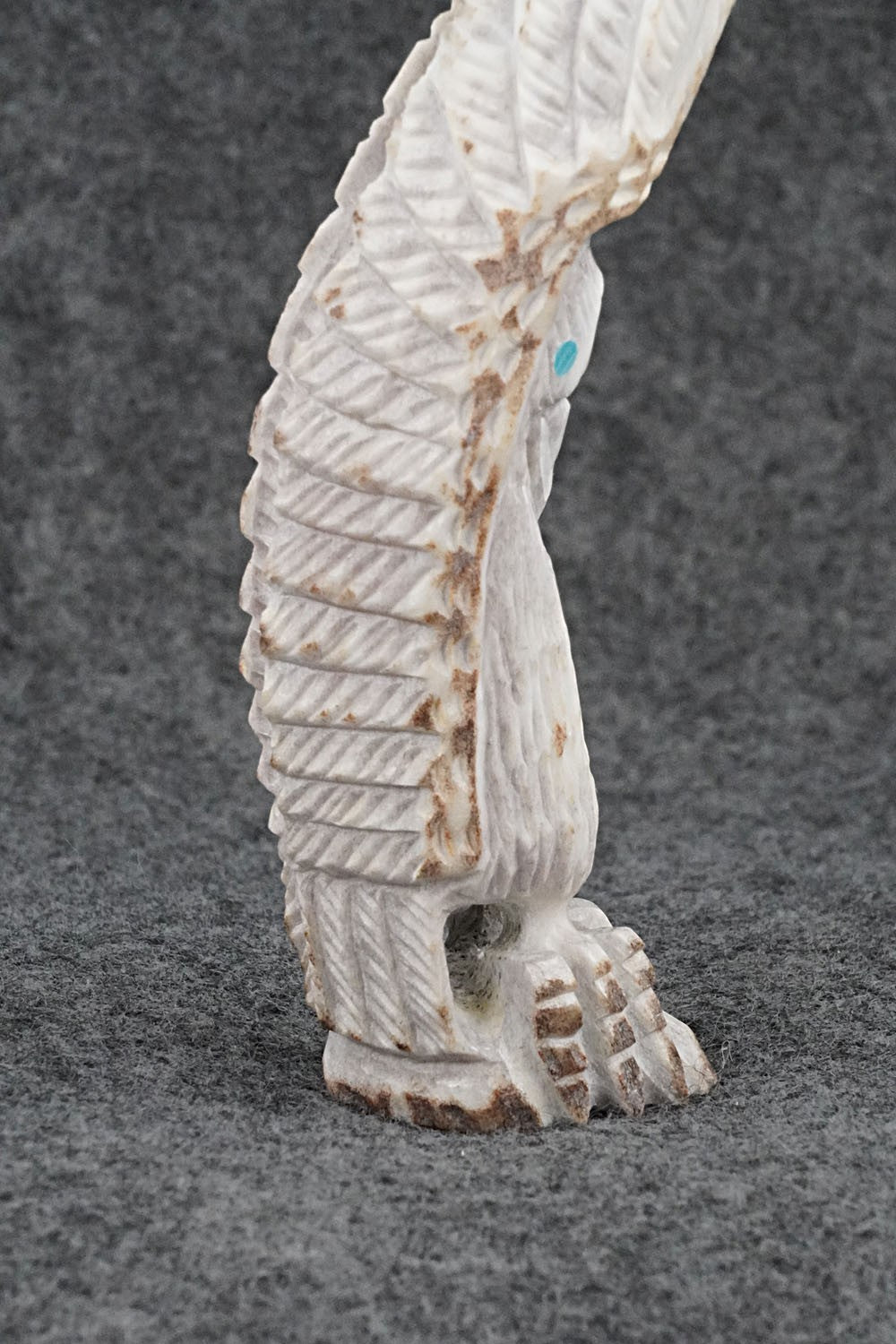 Eagle Zuni Fetish Carving - Garrick Weeka