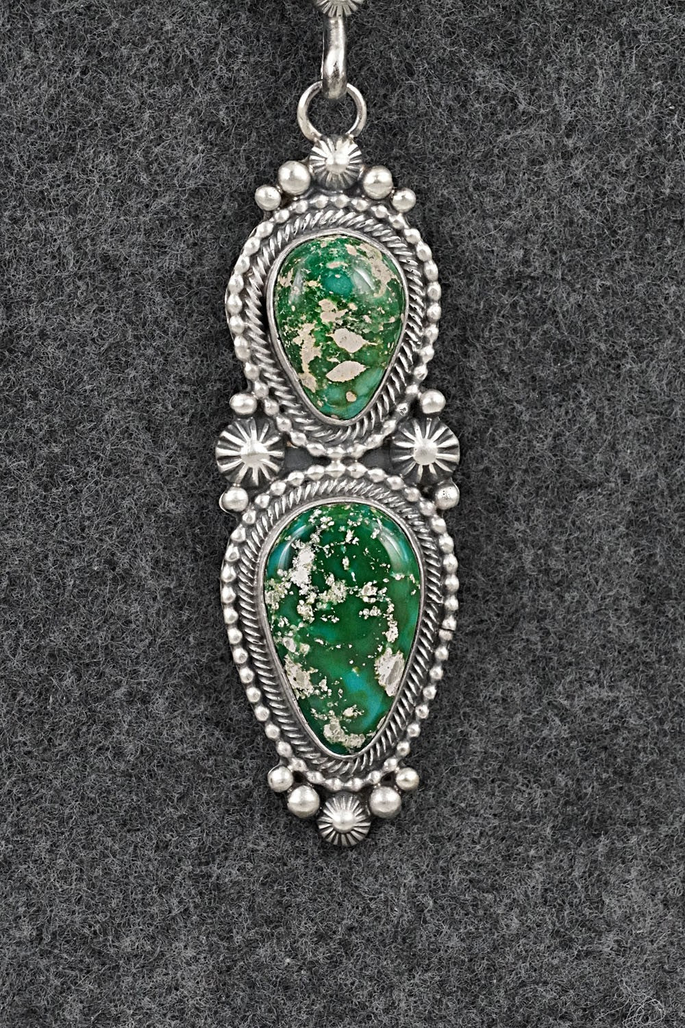 Turquoise & Sterling Silver Necklace - Tom Lewis