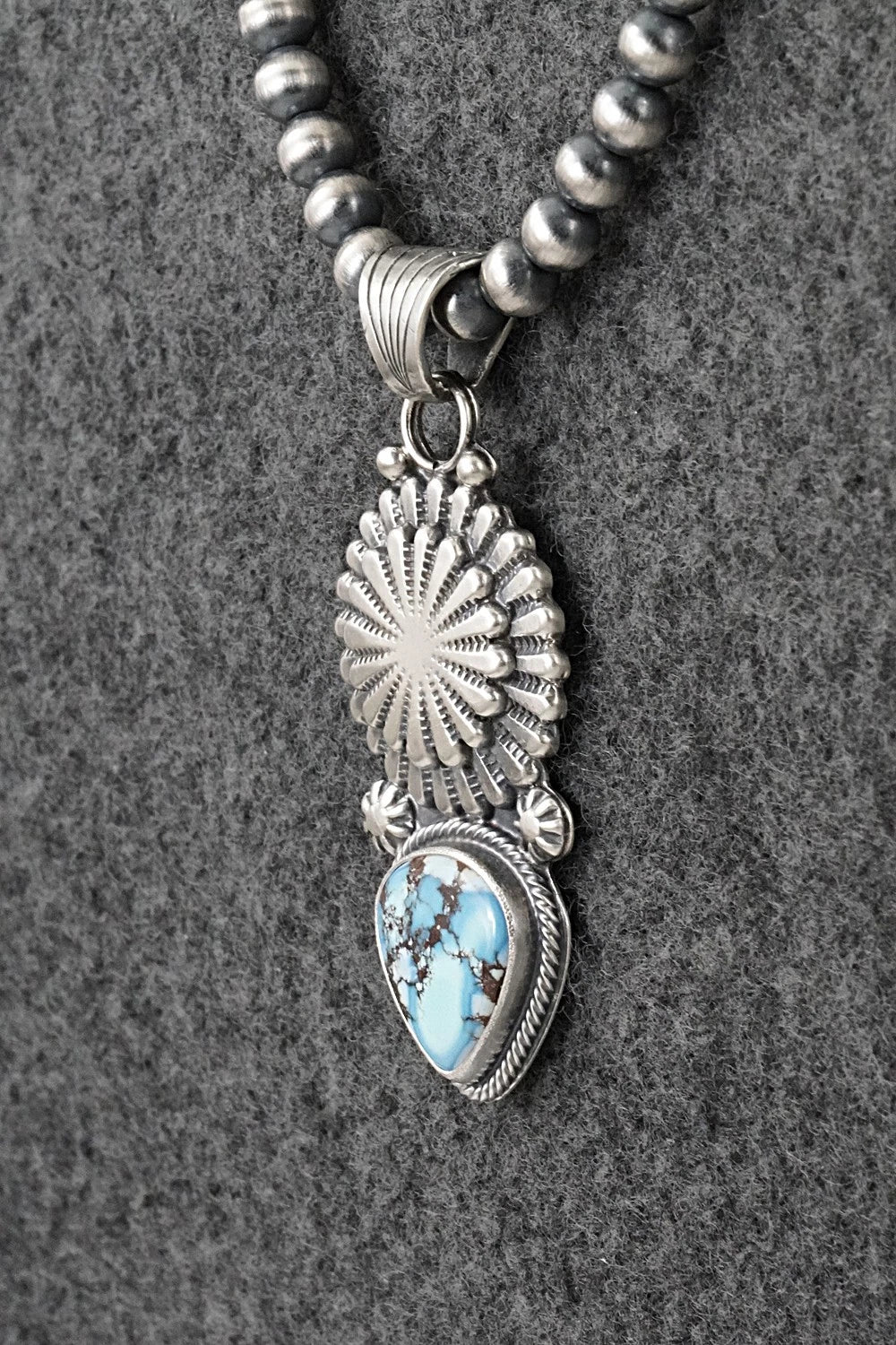 Turquoise & Sterling Silver Necklace - Sharon McCarthy