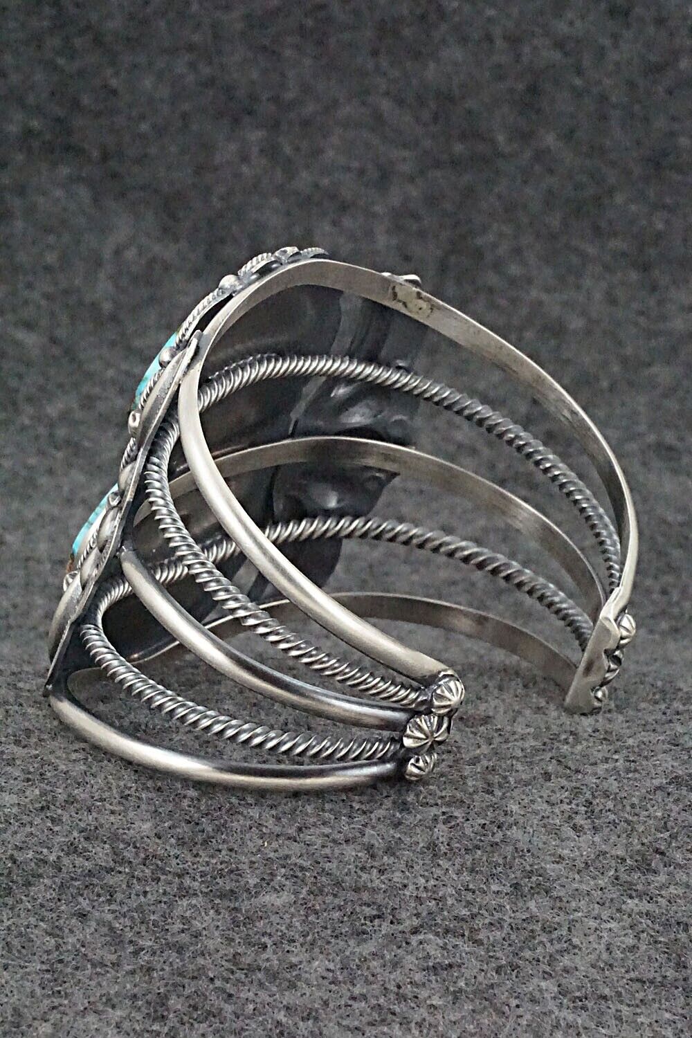 Turquoise & Sterling Silver Bracelet - Raymond Delgarito