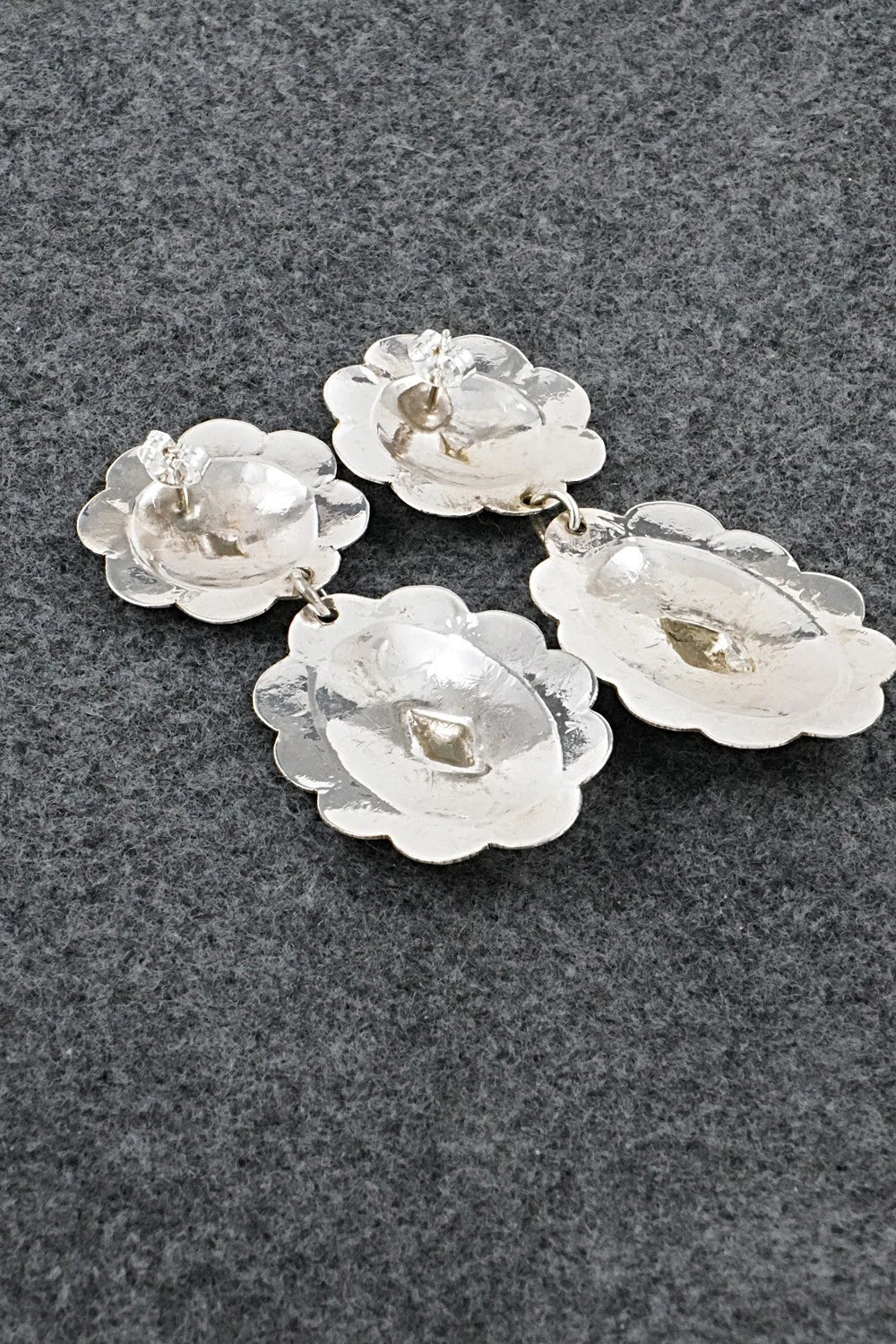 Sterling Silver Earrings - Bertha Begay