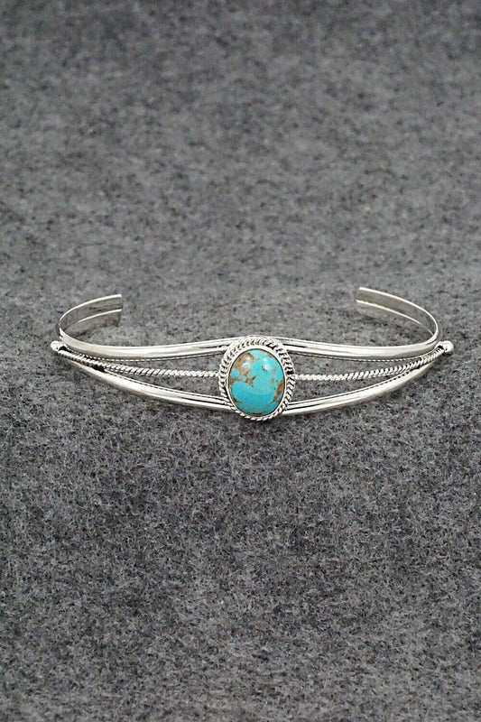 Turquoise and Sterling Silver Bracelet - Alice Rose Saunders