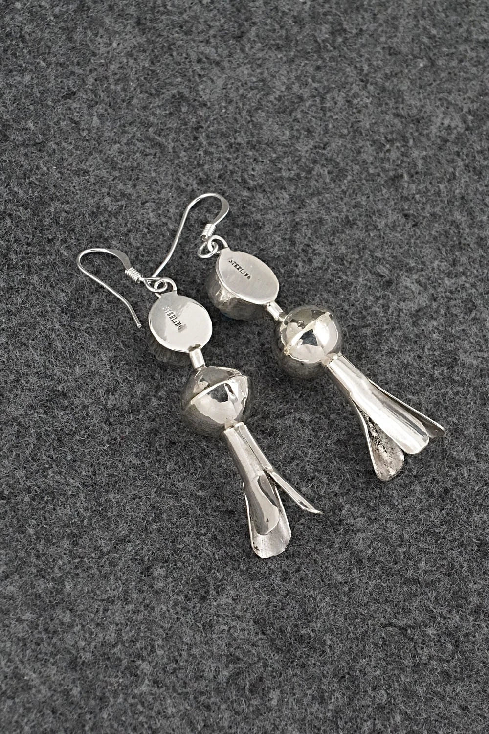 Turquoise & Sterling Silver Blossom Earrings - Emily Tsosie