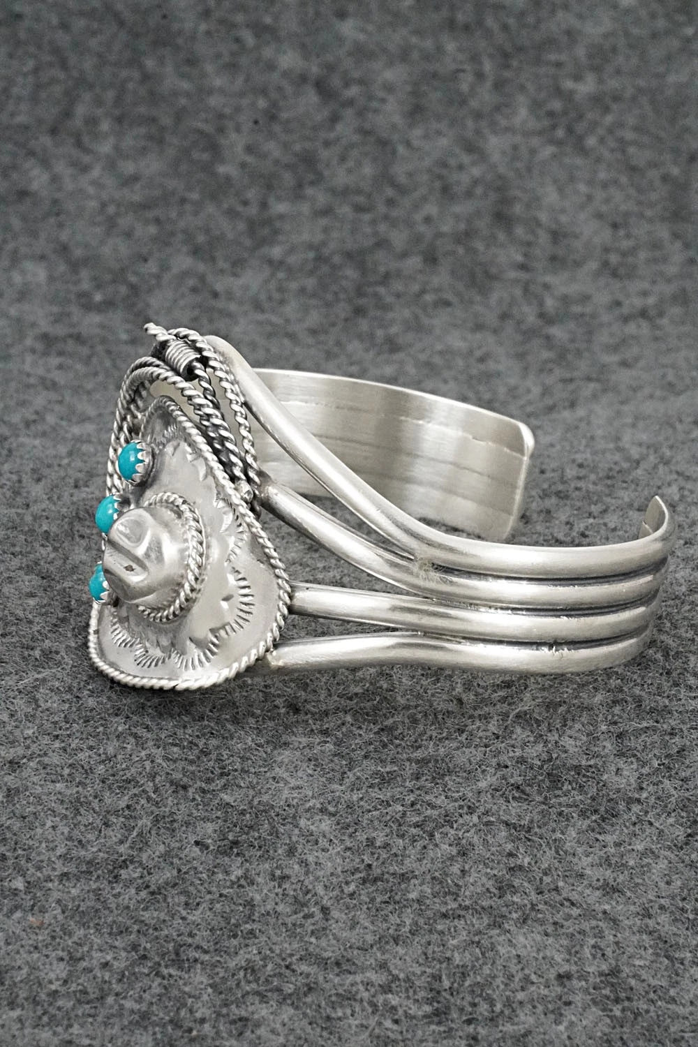 Turquoise & Sterling Silver Bracelet - Bobby Platero
