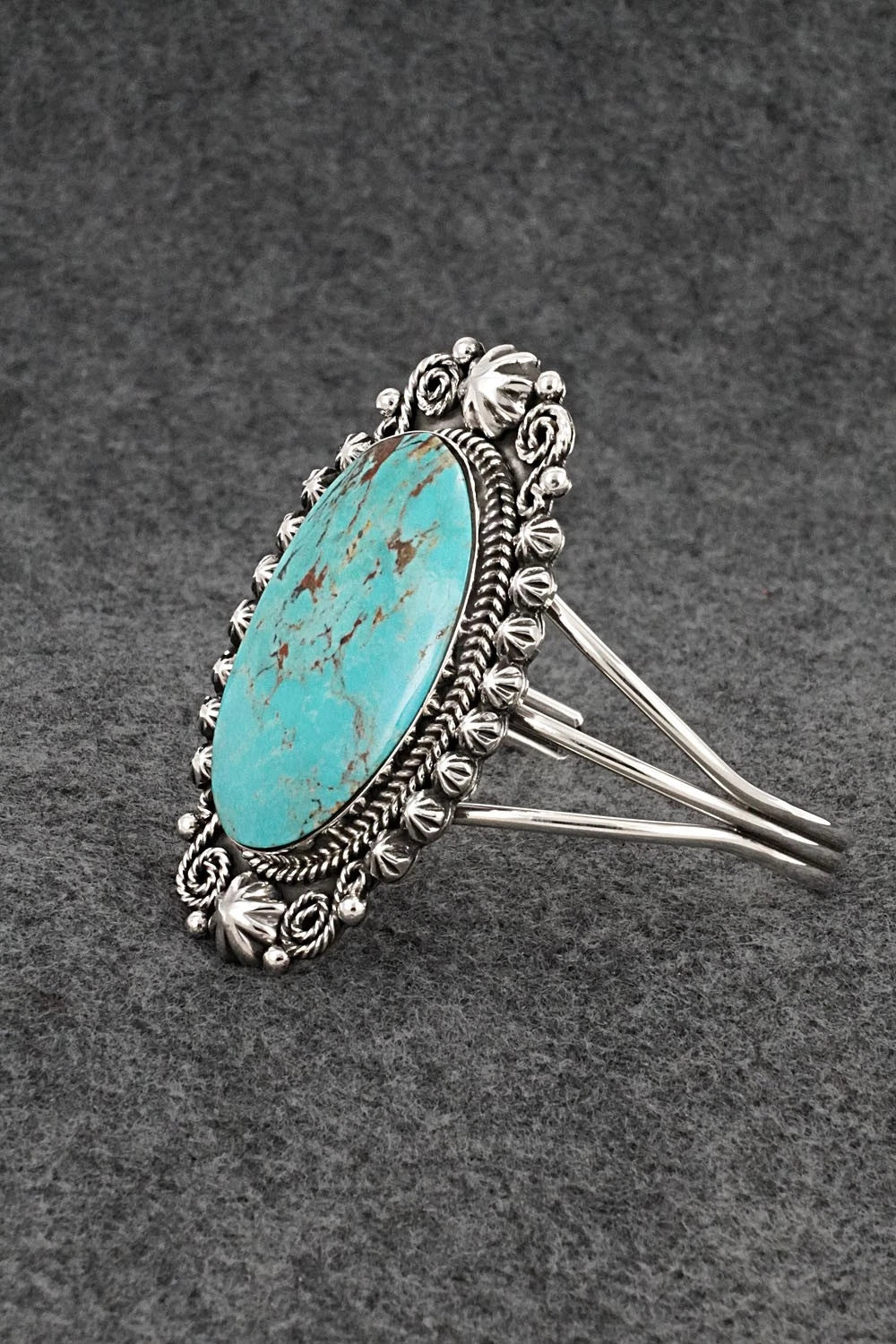 Turquoise & Sterling Silver Bracelet - Jennifer Cayaditto