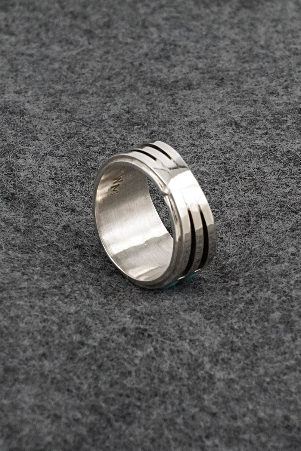 Turquoise & Sterling Silver Ring - Wilbert Muskett Jr. - Size 7.5