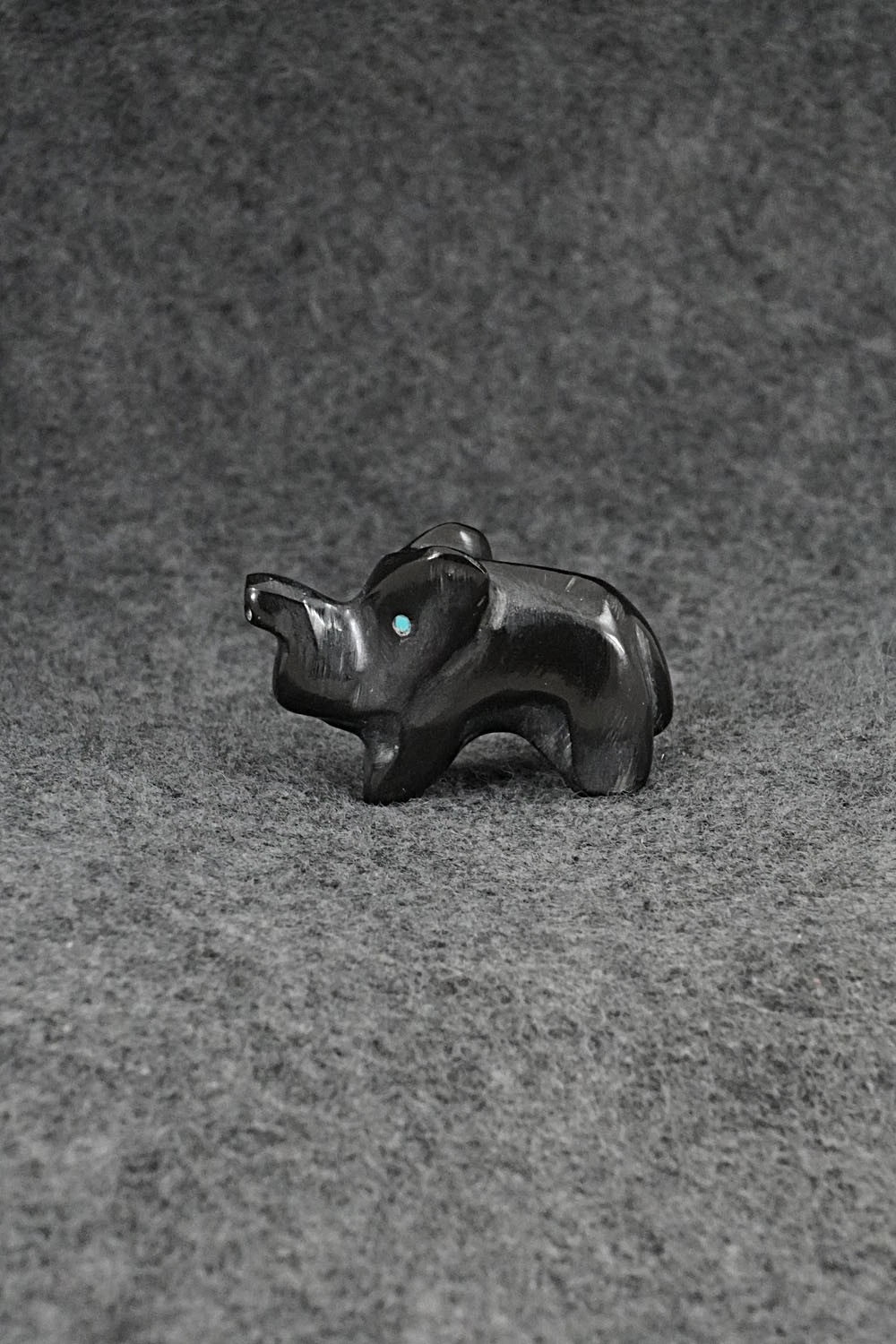 Elephant Zuni Fetish Carving - Calvert Bowannie