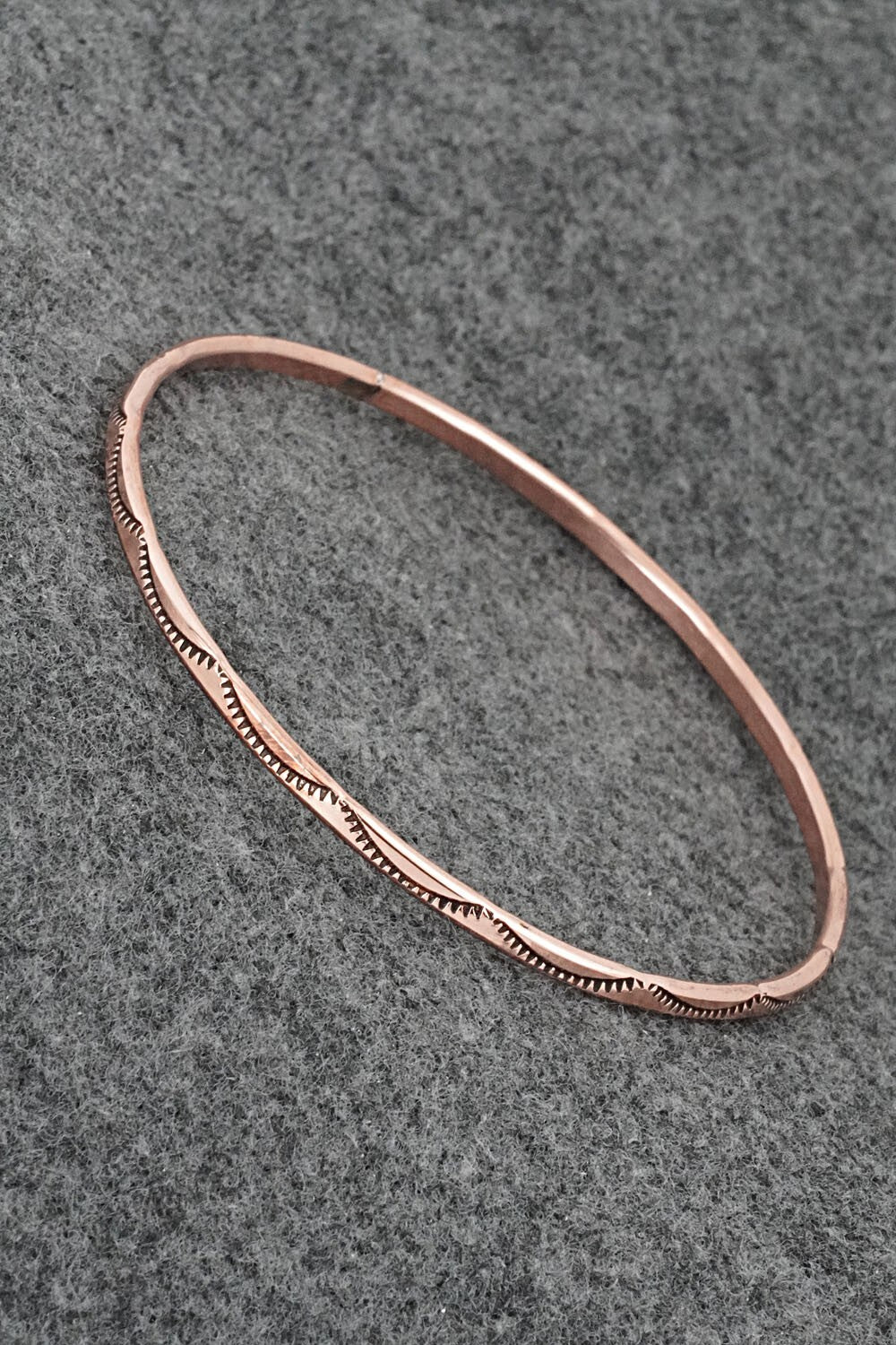 Copper Bangle Bracelet - Elaine Tahe