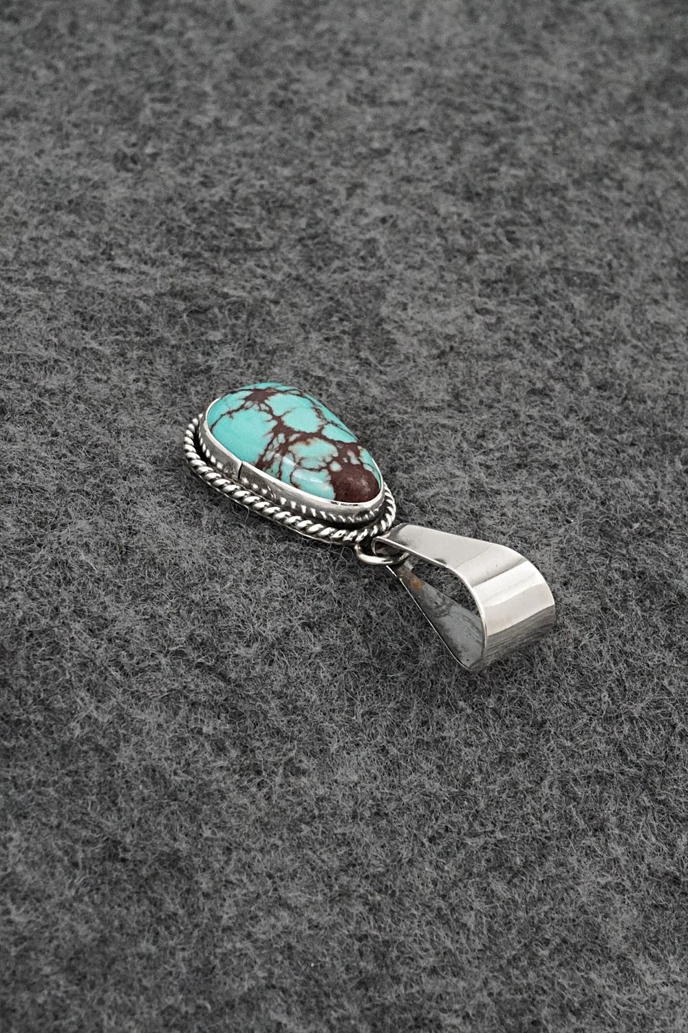 Turquoise & Sterling Silver Pendant - Eugene Gruber