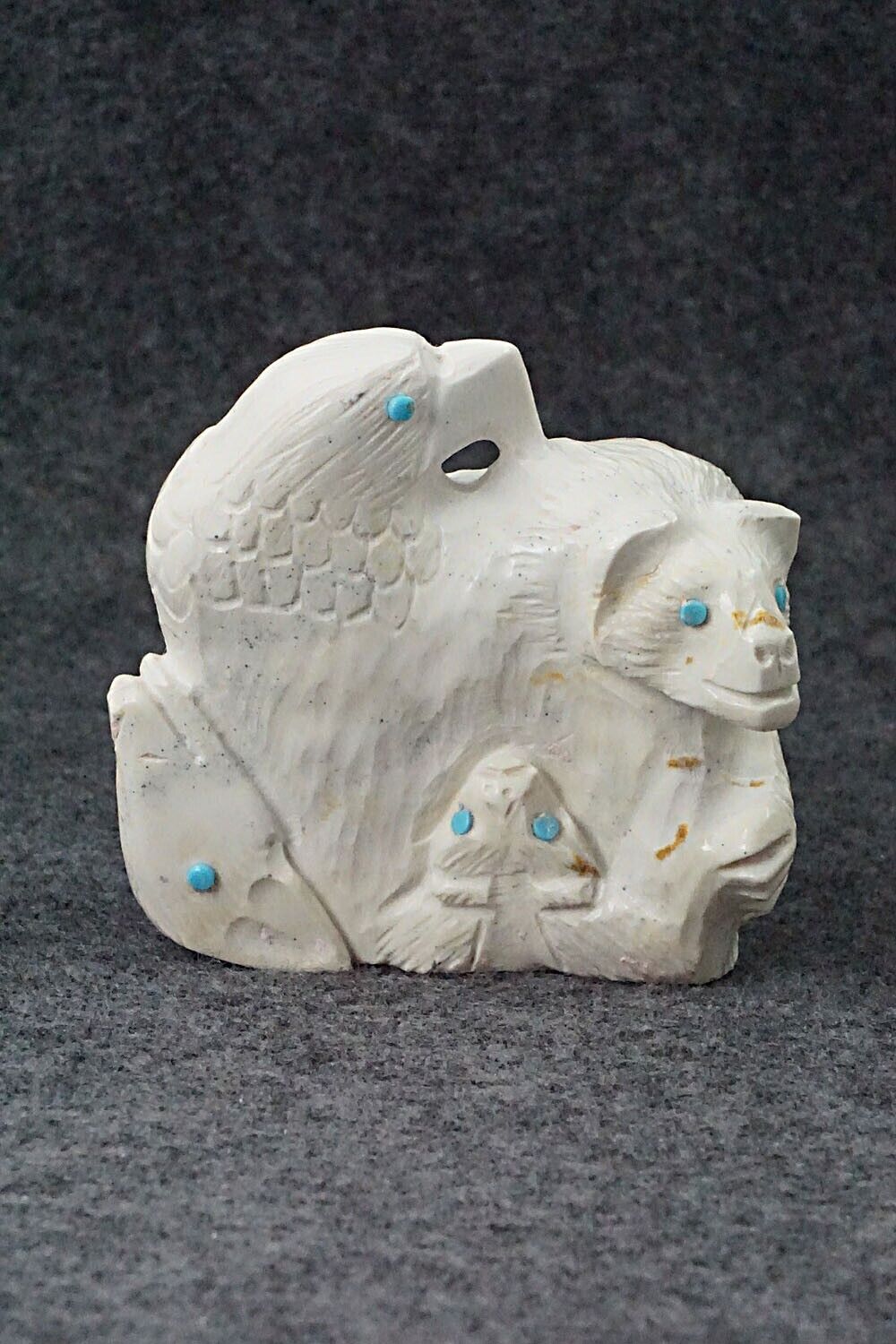 Six Direction Zuni Fetish Carving - Derrick Kaamasee