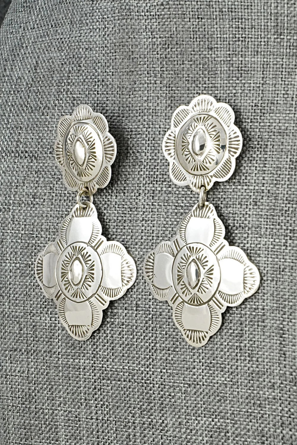 Sterling Silver Earrings - Bertha Begay