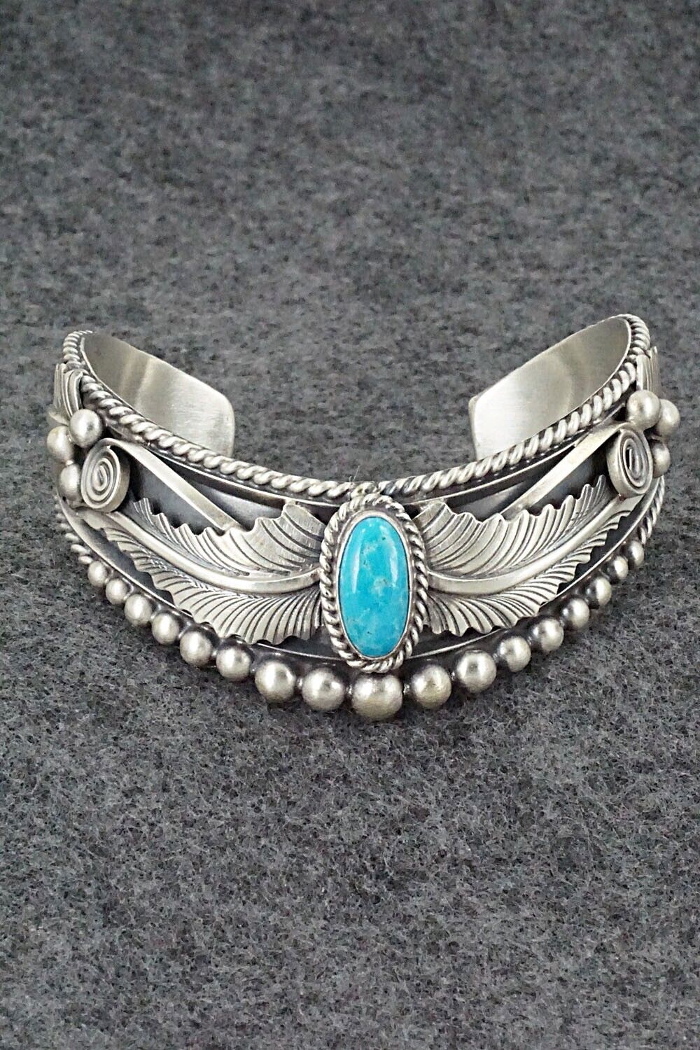 Turquoise & Sterling Silver Bracelet - Tom Lewis
