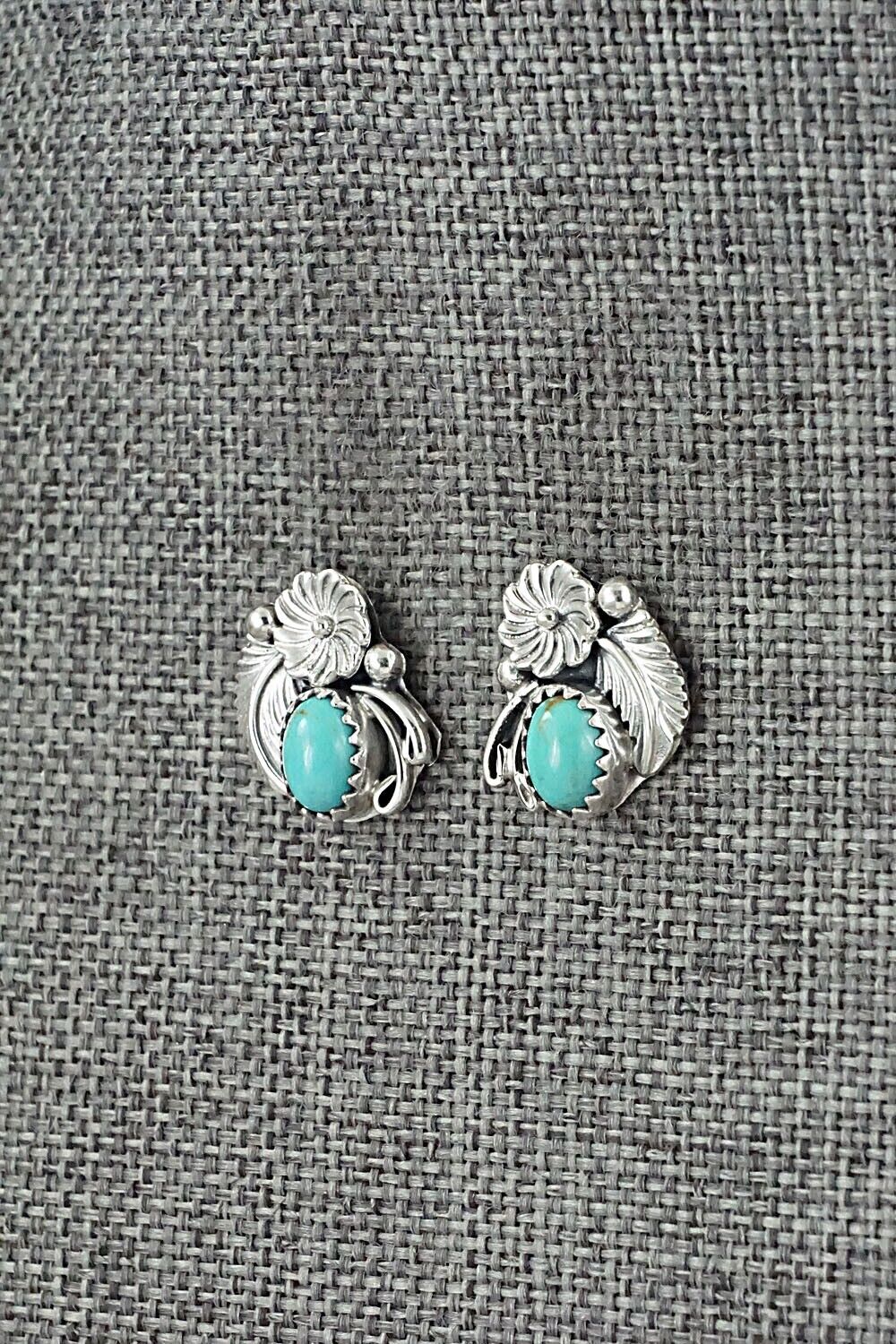 Turquoise & Sterling Silver Earrings - Rita Largo