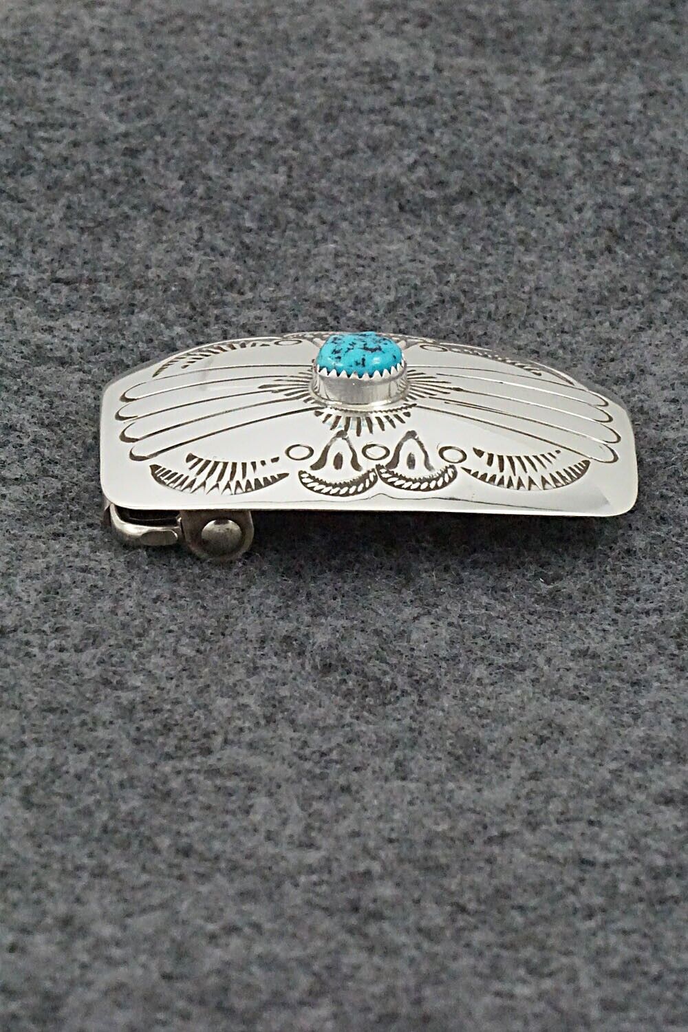 Turquoise & Sterling Silver Belt Buckle - Jolene Begay