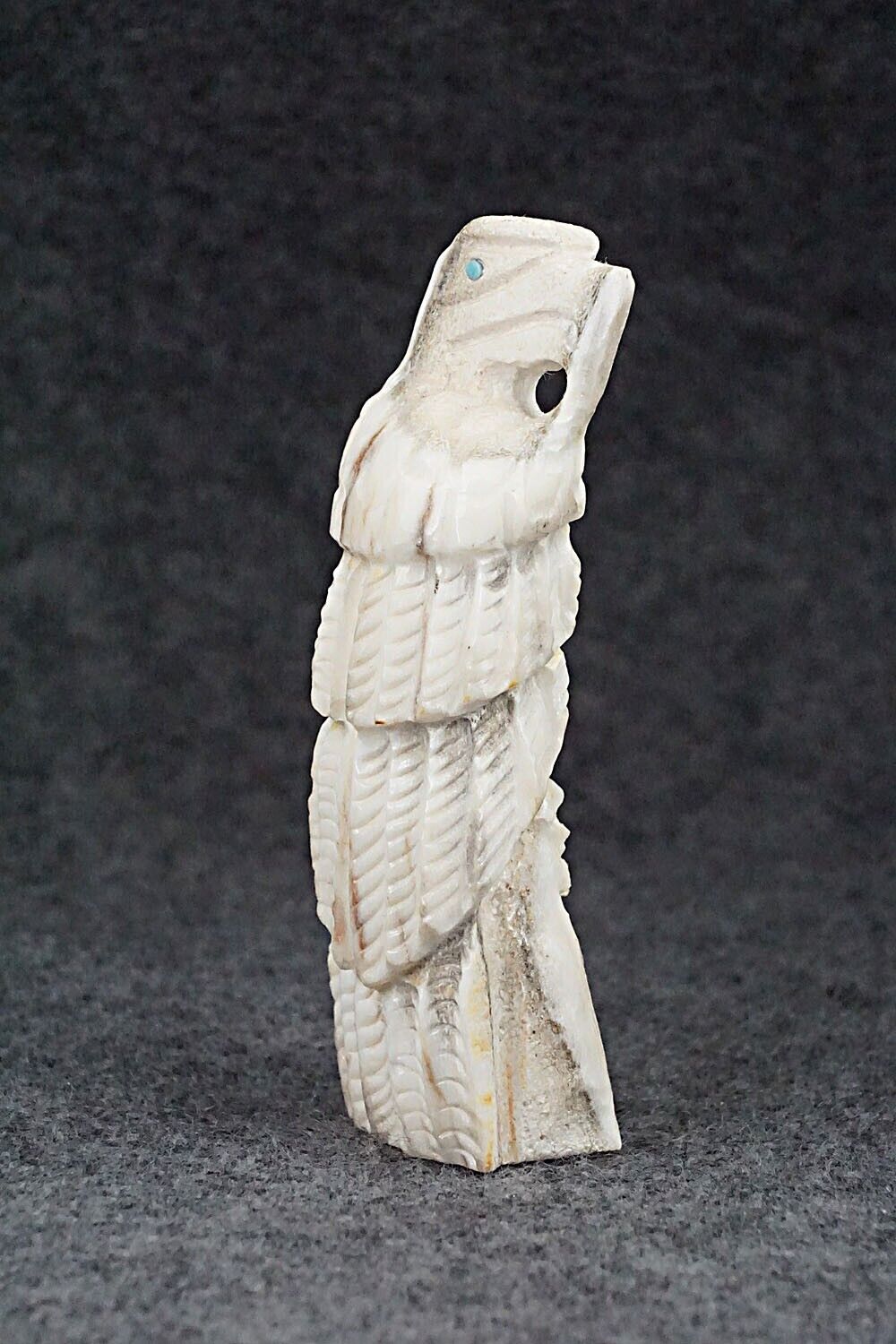 Eagle Zuni Fetish Carving - Jerrold Lahaleon